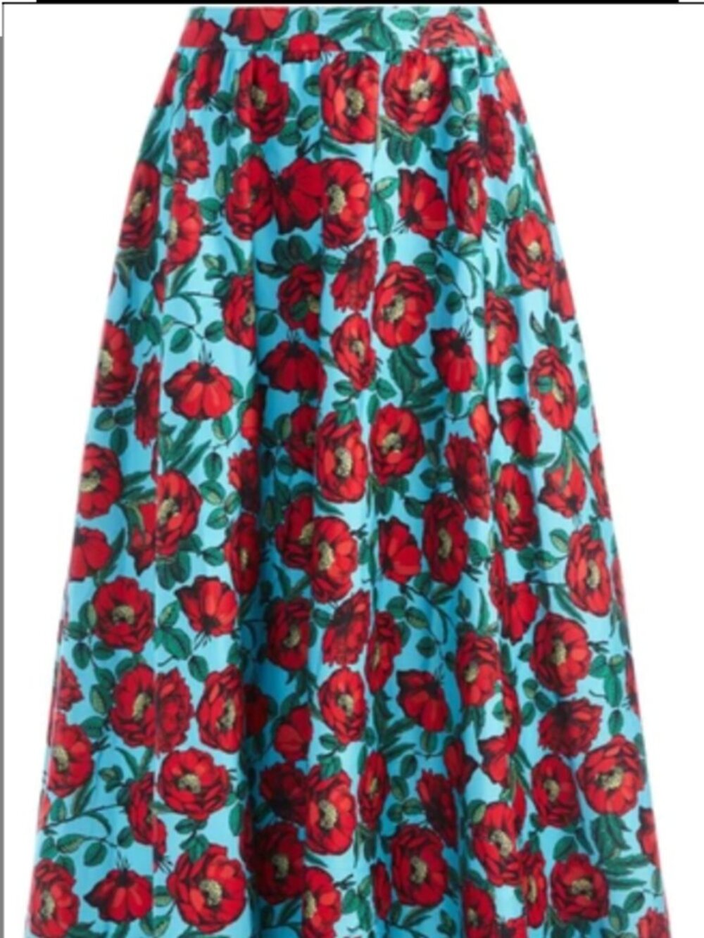 Beach Bliss Aqua Midi Skirt